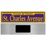 St. Charles Avenue Purple Novelty Metal Street Sign 6" x 1.5" (KM)