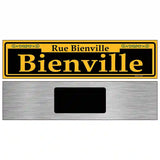 Bienville Yellow Novelty Metal Street Sign 6" x 1.5" (KM)