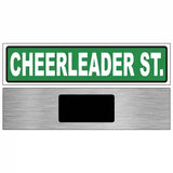 Cheerleader St. Novelty Metal Street Sign 6" x 1.5" (KM)