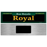 Royal Green Novelty Metal Street Sign 6" x 1.5" (KM)