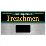 Frenchmen Green Novelty Metal Street Sign 6" x 1.5" (KM)