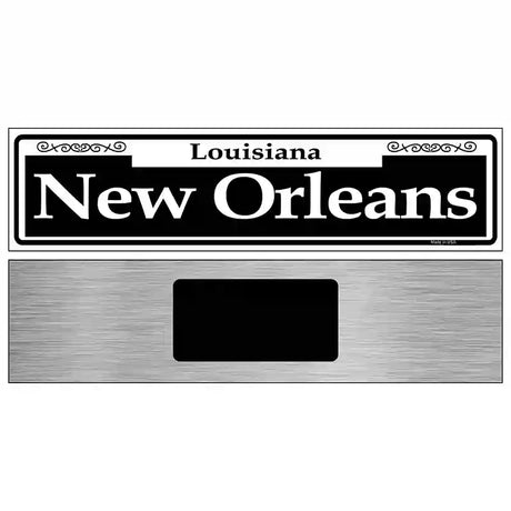 New Orleans Novelty Metal Street Sign 6" x 1.5" (KM)