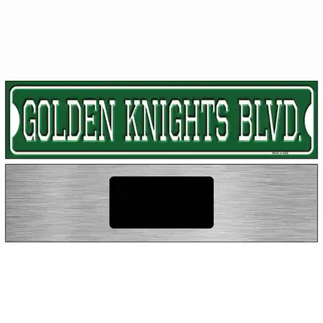 Golden Knights Blvd Novelty Metal Street Sign 6" x 1.5" (KM)