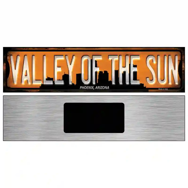 Phoenix Arizona Valley of the Sun Novelty Metal Street Sign 6" x 1.5" (KM)