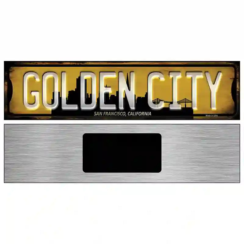 San Francisco California Golden City Novelty Metal Street Sign 6" x 1.5" (KM)