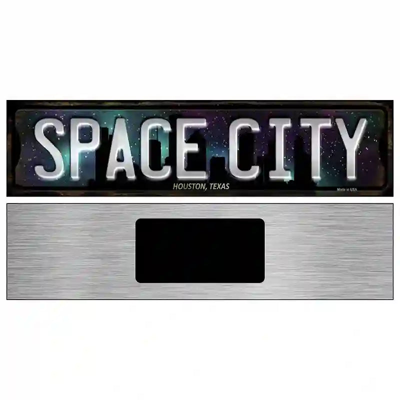 Houston Texas Space City Novelty Metal Street Sign 6" x 1.5" (KM)