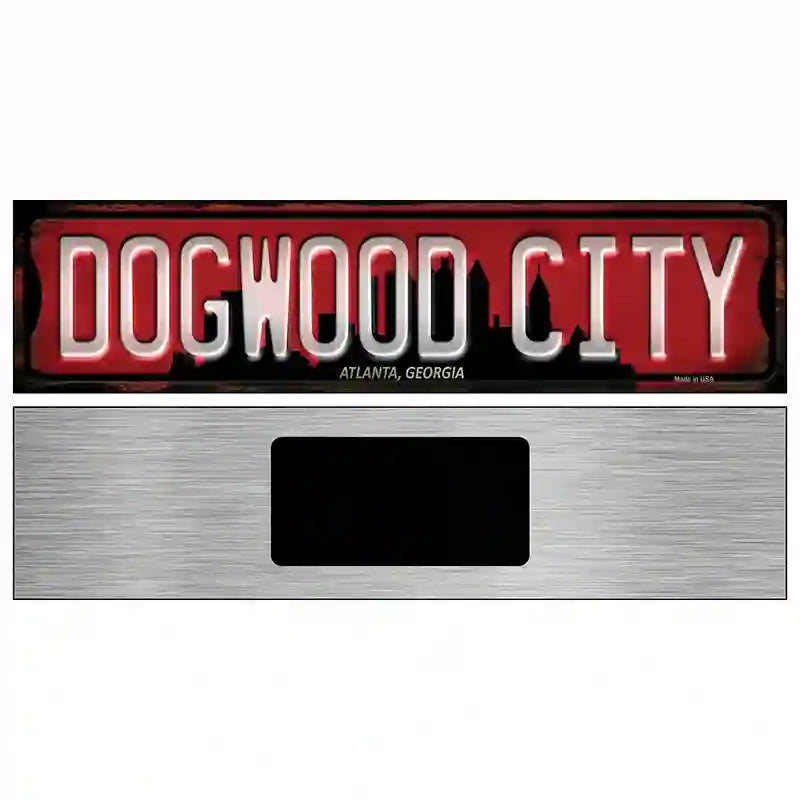 Atlanta Georgia Dogwood City Novelty Metal Street Sign 6" x 1.5" (KM)