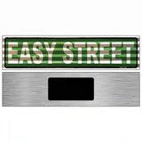 Easy Street Corrugated Novelty Metal Street Sign 6" x 1.5" (KM)