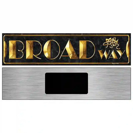 Broadway Theater Novelty Metal Street Sign 6" x 1.5" (KM)