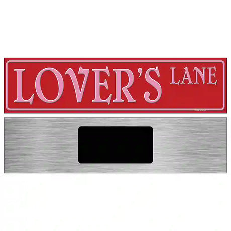 Lovers Lane Street Sign Novelty Metal Street Sign 6" x 1.5" (KM)