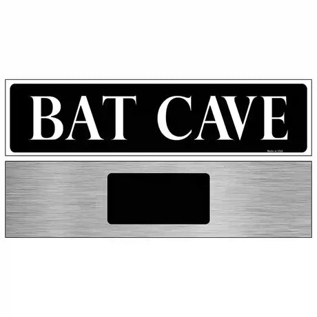 Bat Cave Novelty Metal Street Sign 6" x 1.5" (KM)