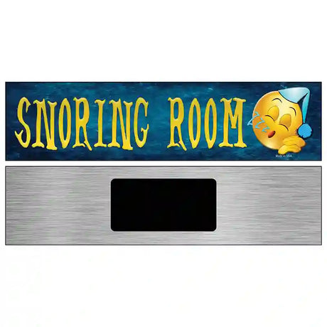 Snoring Room Novelty Metal Street Sign 6" x 1.5" (KM)