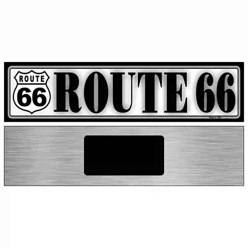 Route 66 Novelty Metal Street Sign 6" x 1.5" (KM)