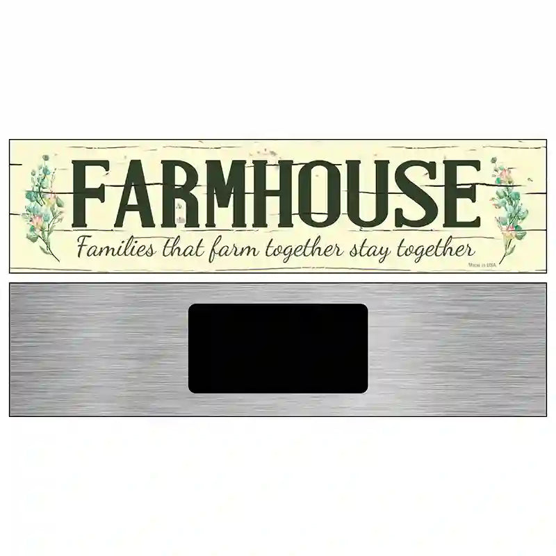 Farmhouse Novelty Metal Street Sign 6" x 1.5" (KM)