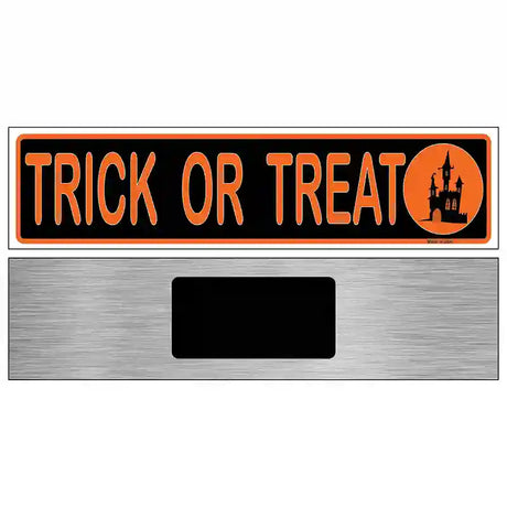 Trick Or Treat Novelty Metal Street Sign 6" x 1.5" (KM)