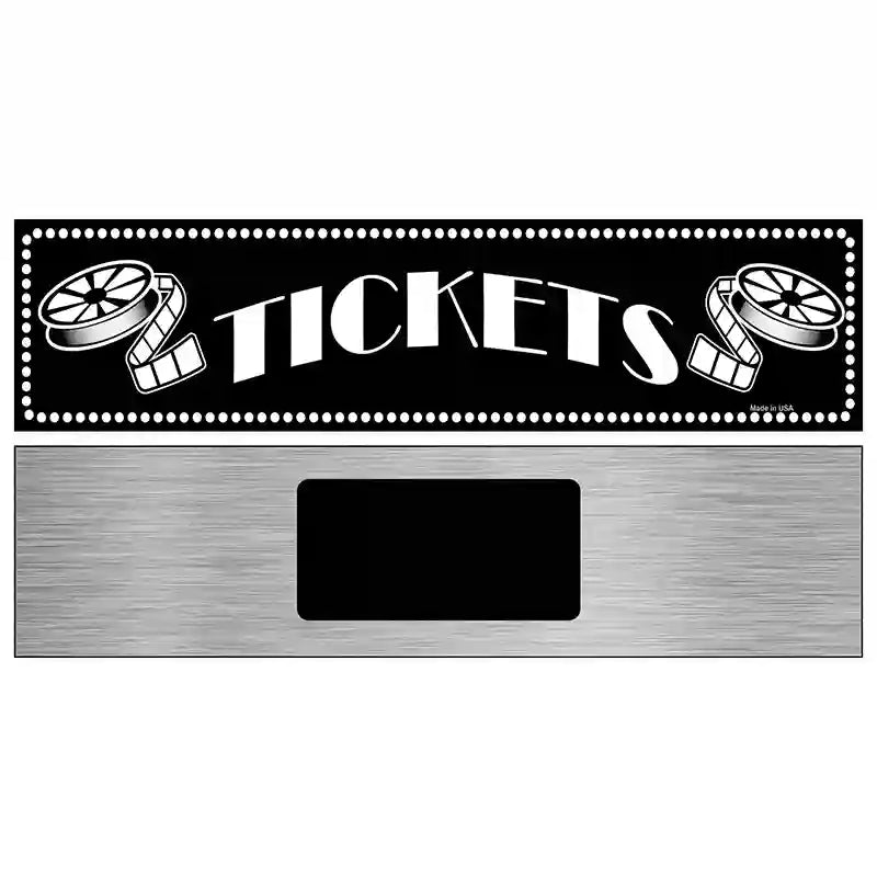 Tickets Home Theater Novelty Metal Street Sign 6" x 1.5" (KM)