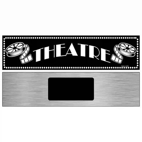 Theatre Home Theatre Novelty Metal Street Sign 6" x 1.5" (KM)