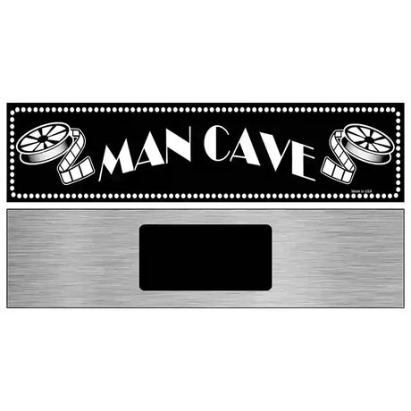 Man Cave Home Theater Novelty Metal Street Sign 6" x 1.5" (KM)