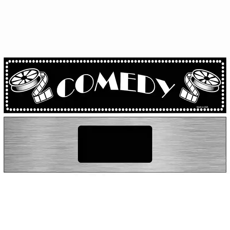 Comedy Home Theater Novelty Metal Street Sign 6" x 1.5" (KM)