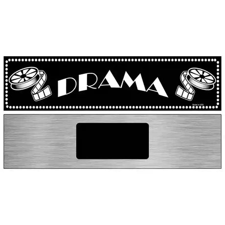 Drama Home Theater Novelty Metal Street Sign 6" x 1.5" (KM)