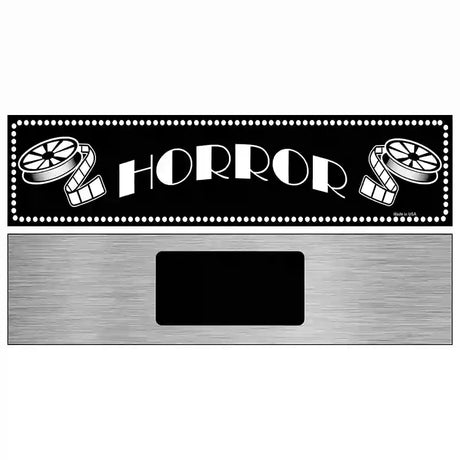 Horror Home Theater Novelty Metal Street Sign 6" x 1.5" (KM)