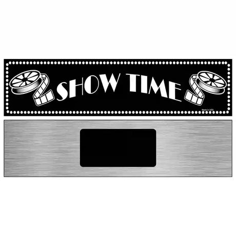 Show Time Home Theater Novelty Metal Street Sign 6" x 1.5" (KM)