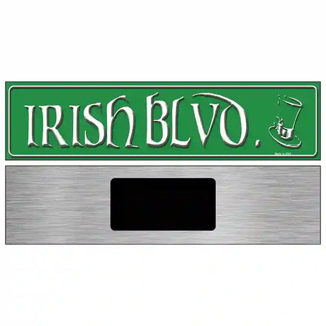 Irish Blvd Novelty Metal Street Sign 6" x 1.5" (KM)