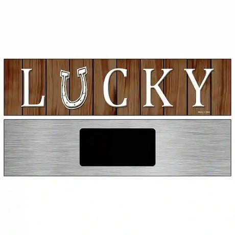 Lucky Novelty Metal Street Sign 6" x 1.5" (KM)