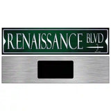 Renaissance Blvd Novelty Metal Street Sign 6" x 1.5" (KM)