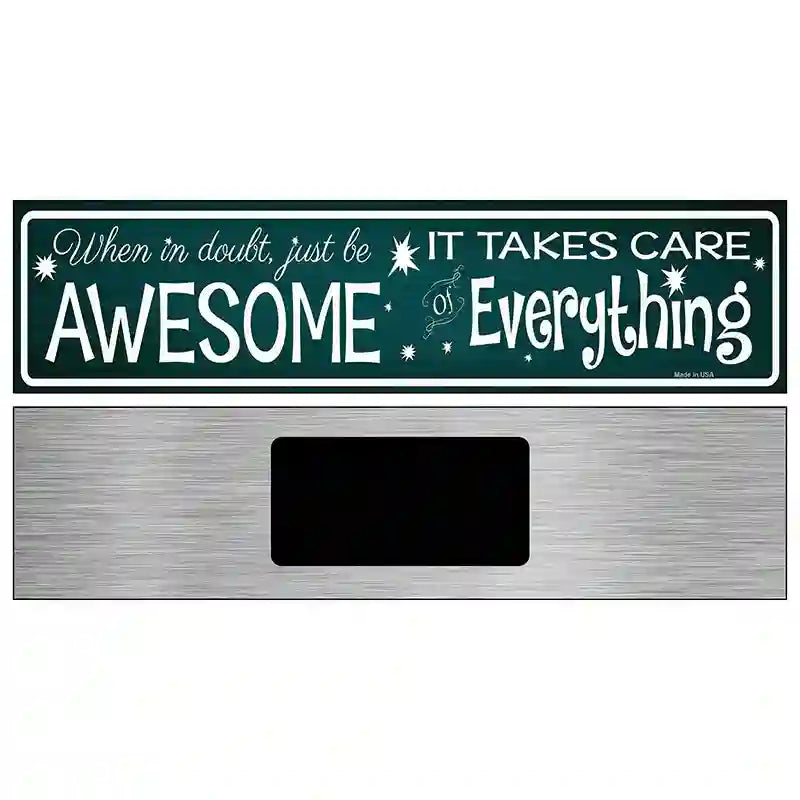 When In Doubt Novelty Metal Street Sign 6" x 1.5" (KM)