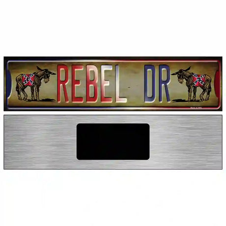 Rebel Drive Novelty Metal Street Sign 6" x 1.5" (KM)