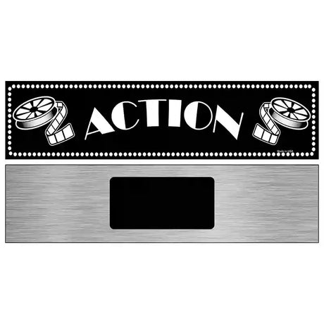 Action Home Theater Novelty Metal Street Sign 6" x 1.5" (KM)