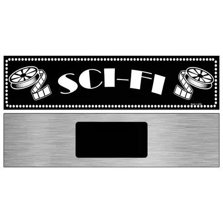 Sci-Fi Home Theater Novelty Metal Street Sign 6" x 1.5" (KM)