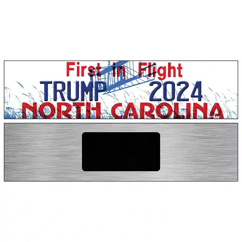 North Carolina Trump 2024 Novelty Metal Street Sign 6" x 1.5" (KM)