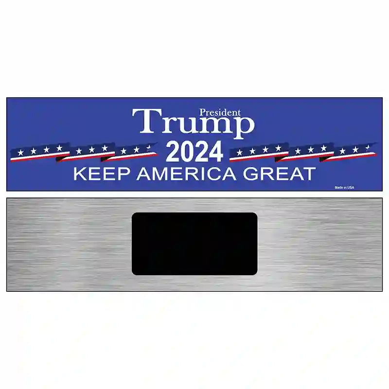 Blue Trump 2024 Novelty Metal Street Sign 6" x 1.5" (KM)