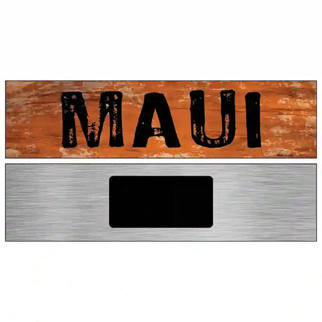 Maui Novelty Metal Street Sign 6" x 1.5" (KM)