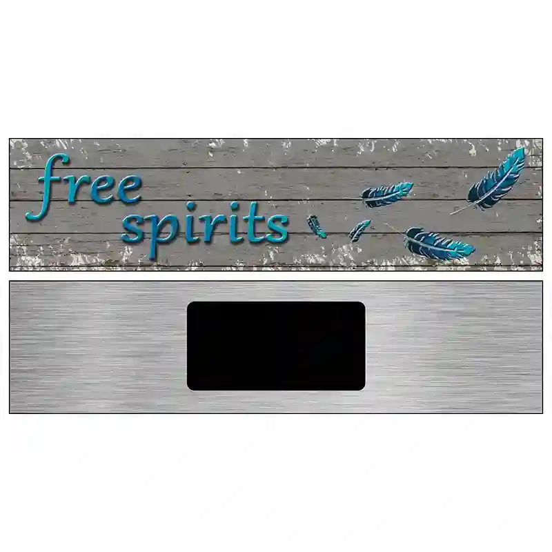 Free Spirits Novelty Metal Street Sign 6" x 1.5" (KM)