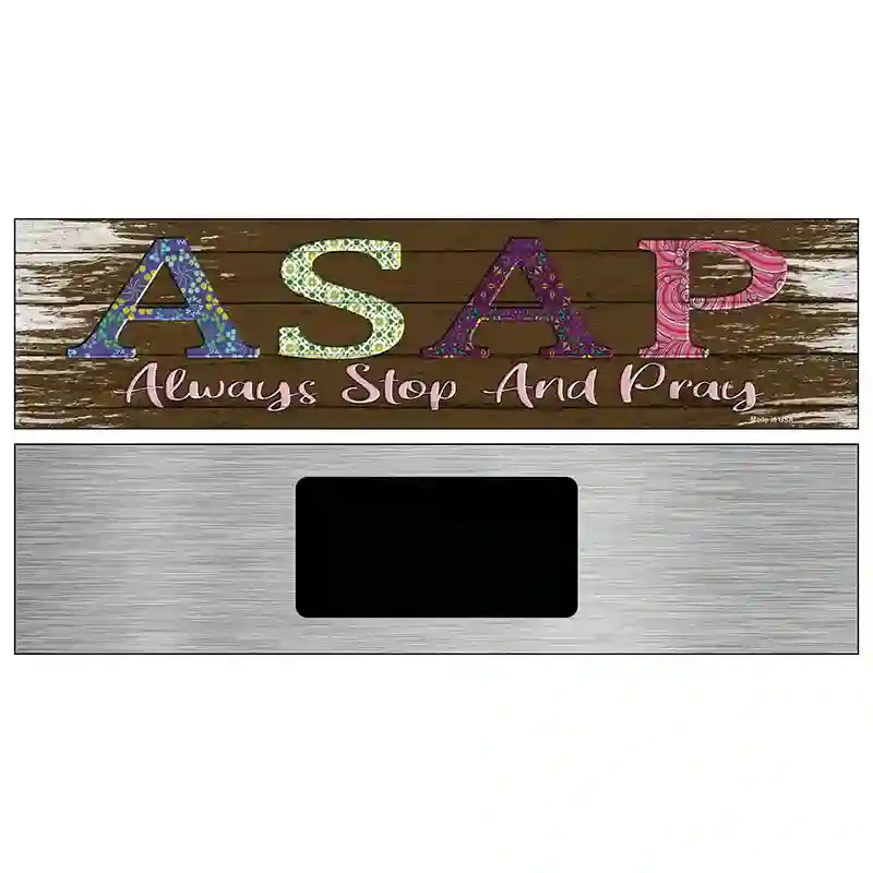 ASAP Novelty Metal Street Sign 6" x 1.5" (KM)