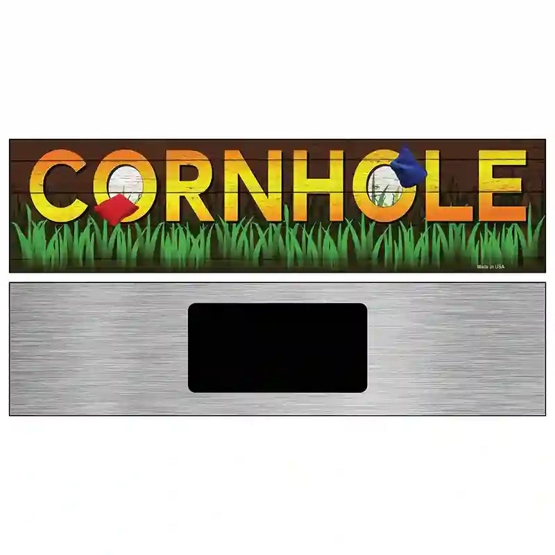 Cornhole Novelty Metal Street Sign 6" x 1.5" (KM)