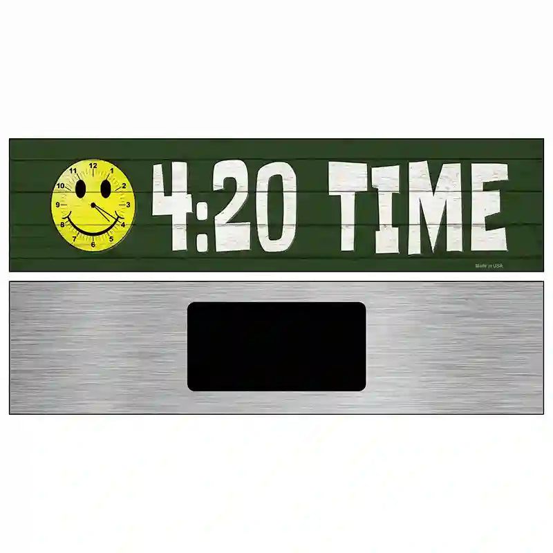 420 Time Novelty Metal Street Sign 6" x 1.5" (KM)