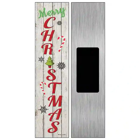 Merry Christmas Novelty Metal Street Sign 6" x 1.5" (KM)