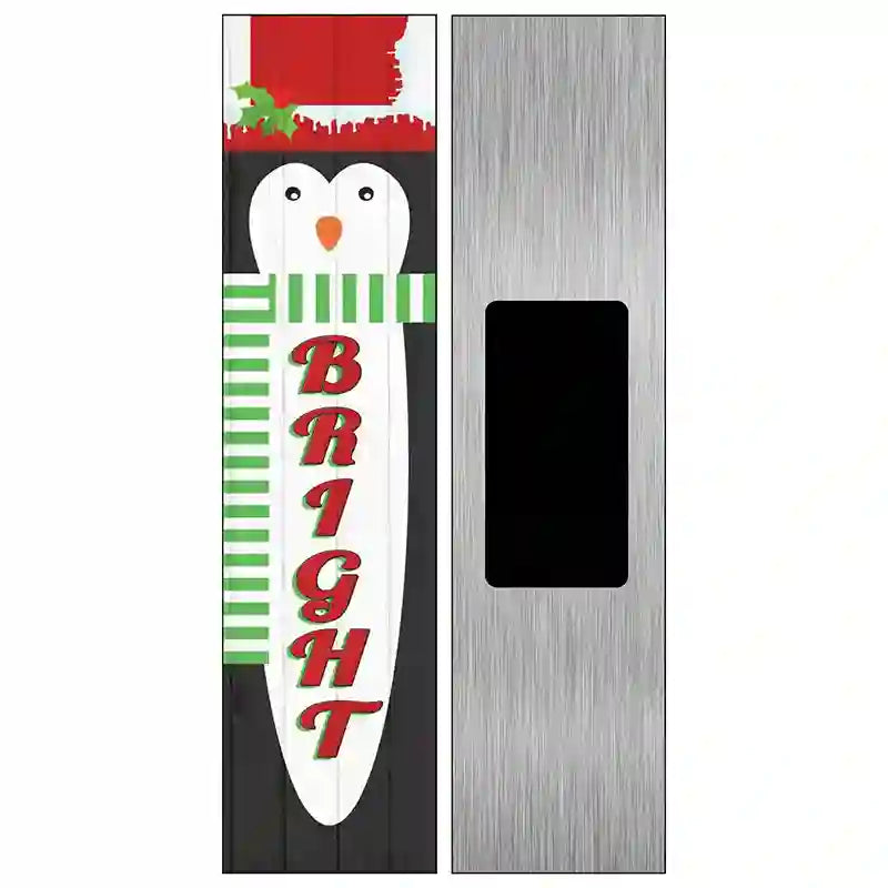 Penguin Bright Novelty Metal Street Sign 6" x 1.5" (KM)