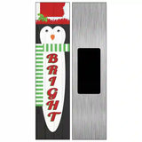 Penguin Bright Novelty Metal Street Sign 6" x 1.5" (KM)