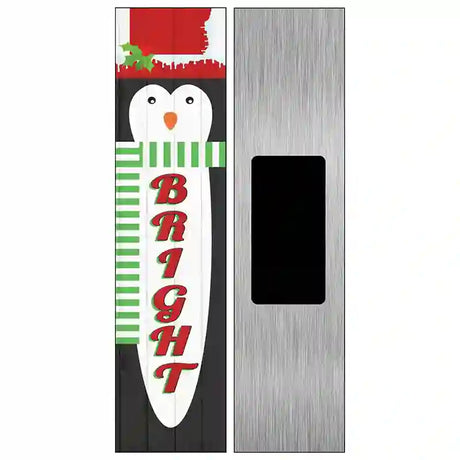 Penguin Bright Novelty Metal Street Sign 6" x 1.5" (KM)