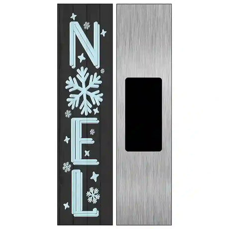 Noel Black Novelty Metal Street Sign 6" x 1.5" (KM)