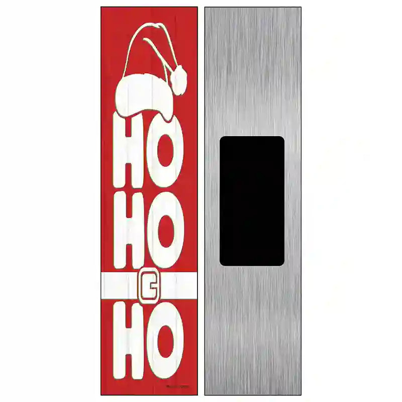 Ho Ho Ho Red Novelty Metal Street Sign 6" x 1.5" (KM)