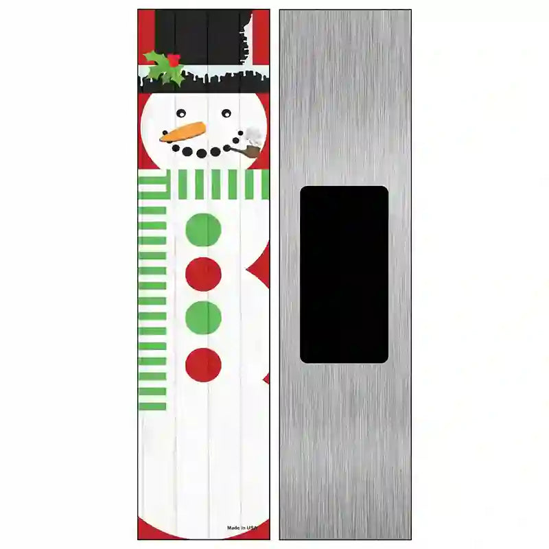 Snowman Novelty Metal Street Sign 6" x 1.5" (KM)