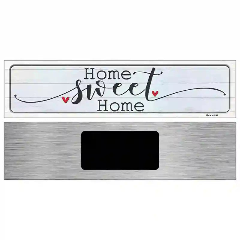 Home Sweet Home Heart Novelty Metal Street Sign 6" x 1.5" (KM)