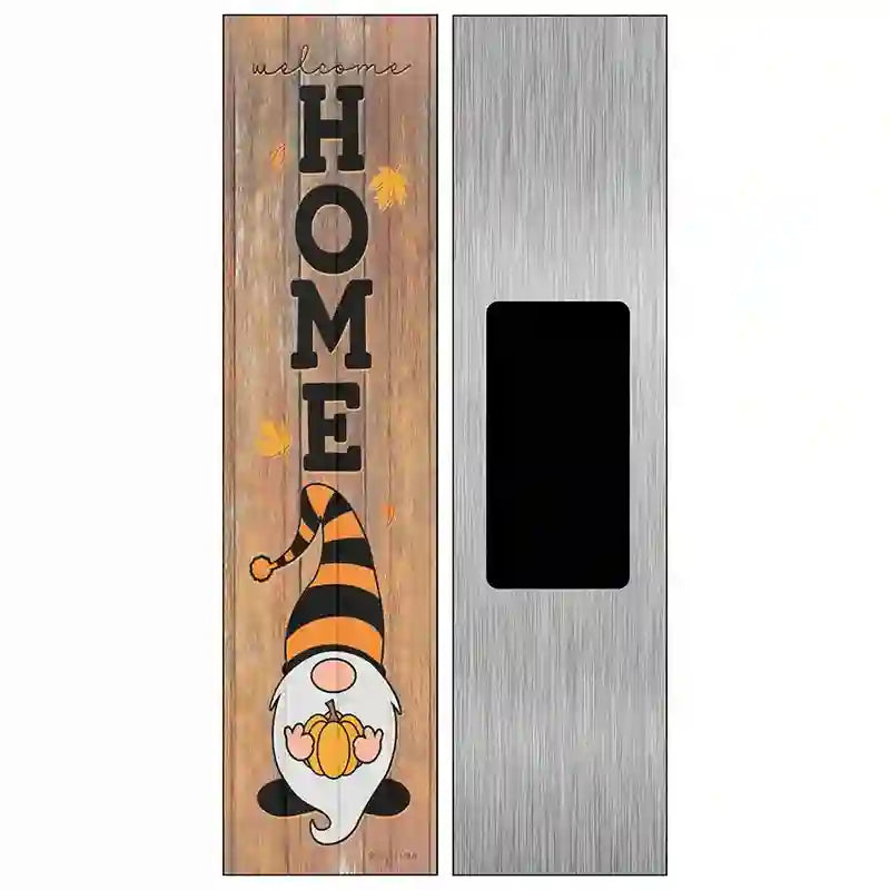 Home Orange Gnome Novelty Metal Street Sign 6" x 1.5" (KM)