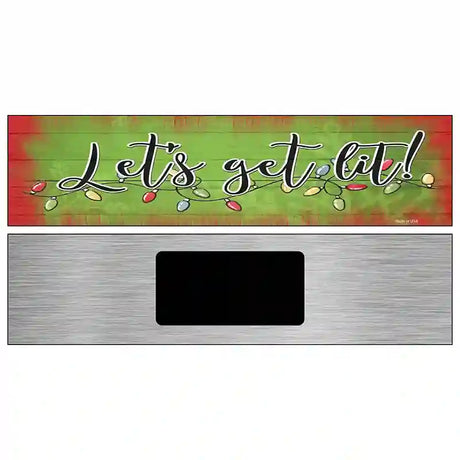 Getting Lit Green Novelty Metal Street Sign 6" x 1.5" (KM)